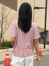 Women Leopard Print Loose-Fit Short Sleeve T-Shirt Summer